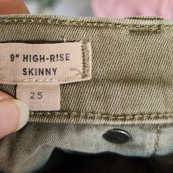 Madewell High Rise Skinny Jeans Raw Hem Garment Dyed Edition - Picture 6 of 9